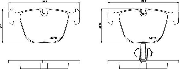 Brembo P 06 053 - Komplet Pločica, disk-kočnica www.molydon.hr