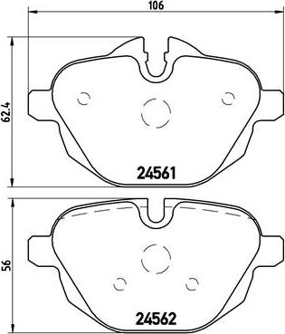 Brembo P 06 064X - Komplet Pločica, disk-kočnica www.molydon.hr