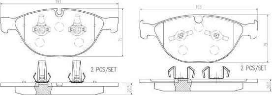 Brembo P06066N - Komplet Pločica, disk-kočnica www.molydon.hr