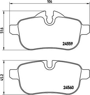 Brembo P 06 062 - Komplet Pločica, disk-kočnica www.molydon.hr