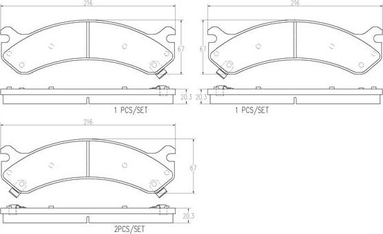 Brembo P06013N - Komplet Pločica, disk-kočnica www.molydon.hr