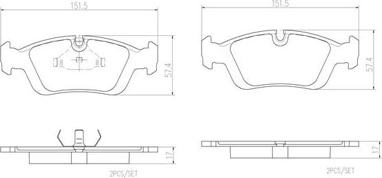 Brembo P06089N - Komplet Pločica, disk-kočnica www.molydon.hr