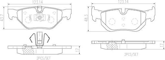 Brembo P06084N - Komplet Pločica, disk-kočnica www.molydon.hr