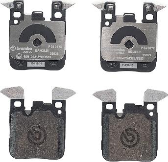 Brembo P 06 087X - Komplet Pločica, disk-kočnica www.molydon.hr