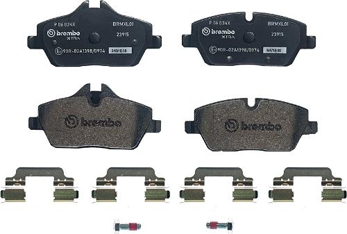 Brembo P 06 034X - Komplet Pločica, disk-kočnica www.molydon.hr