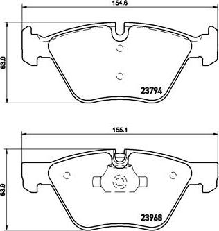 Brembo P 06 036X - Komplet Pločica, disk-kočnica www.molydon.hr