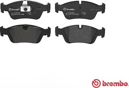 Brembo P 06 024 - Komplet Pločica, disk-kočnica www.molydon.hr