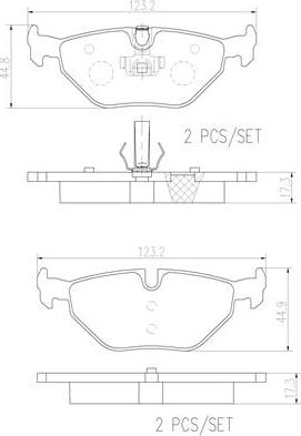 Brembo P06025N - Komplet Pločica, disk-kočnica www.molydon.hr