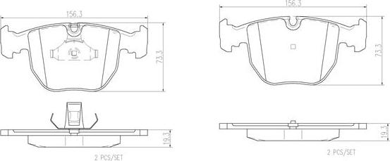 Brembo P06021N - Komplet Pločica, disk-kočnica www.molydon.hr