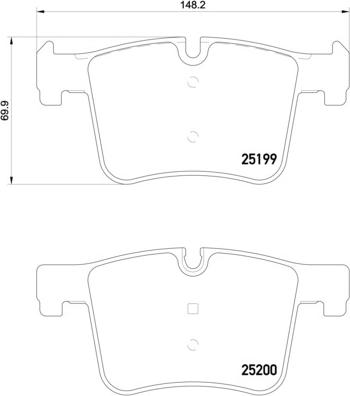 Brembo P 06 075 - Komplet Pločica, disk-kočnica www.molydon.hr