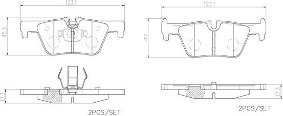 Brembo P06071N - Komplet Pločica, disk-kočnica www.molydon.hr