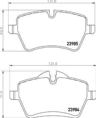 Brembo P 06 104 - Komplet Pločica, disk-kočnica www.molydon.hr