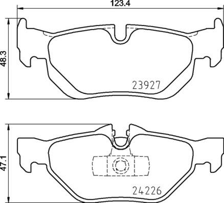 Brembo P 06 105 - Komplet Pločica, disk-kočnica www.molydon.hr