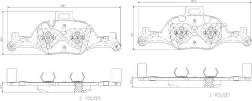 Brembo P06107N - Komplet Pločica, disk-kočnica www.molydon.hr