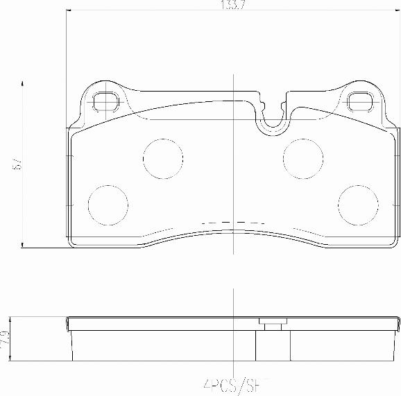 Brembo P06111N - Komplet Pločica, disk-kočnica www.molydon.hr