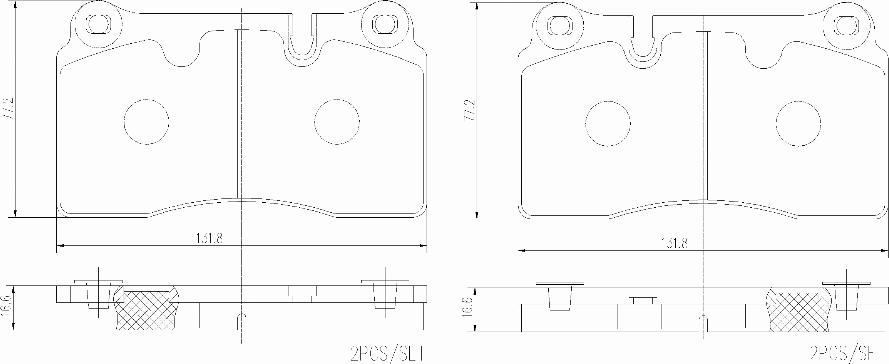 Brembo P02002N - Komplet Pločica, disk-kočnica www.molydon.hr