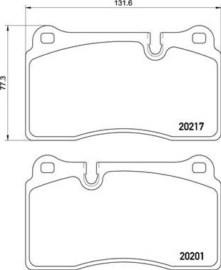 Brembo P 02 002 - Komplet Pločica, disk-kočnica www.molydon.hr