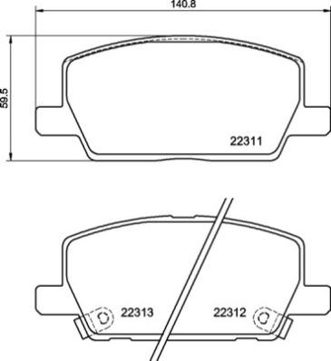 Brembo P 07 012 - Komplet Pločica, disk-kočnica www.molydon.hr