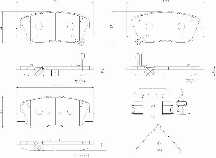 Brembo P 19 001 - Komplet Pločica, disk-kočnica www.molydon.hr