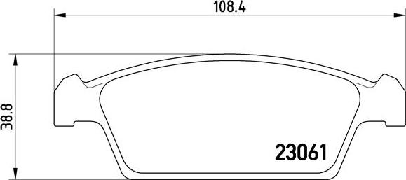 Brembo P 15 001 - Komplet Pločica, disk-kočnica www.molydon.hr