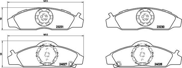 Brembo P 15 008 - Komplet Pločica, disk-kočnica www.molydon.hr