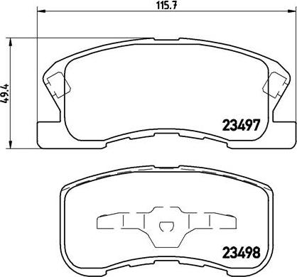 Brembo P 16 008 - Komplet Pločica, disk-kočnica www.molydon.hr