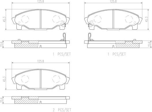 Brembo P16007N - Komplet Pločica, disk-kočnica www.molydon.hr