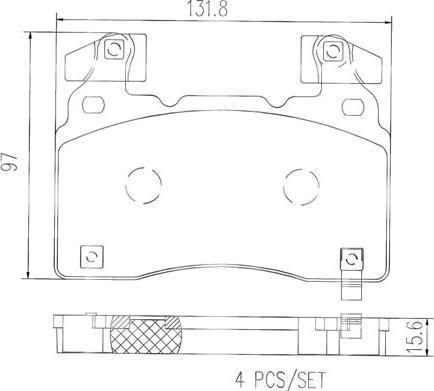 Brembo P10064N - Komplet Pločica, disk-kočnica www.molydon.hr