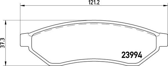 Brembo P 10 008 - Komplet Pločica, disk-kočnica www.molydon.hr