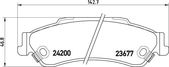 Brembo P 10 002 - Komplet Pločica, disk-kočnica www.molydon.hr