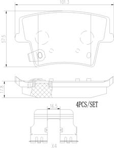 Brembo P11040N - Komplet Pločica, disk-kočnica www.molydon.hr