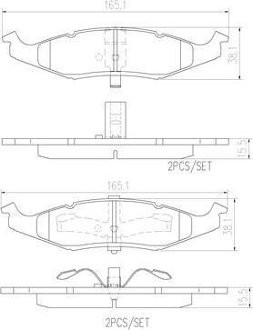 Brembo P11009N - Komplet Pločica, disk-kočnica www.molydon.hr