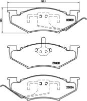 Brembo P 11 005 - Komplet Pločica, disk-kočnica www.molydon.hr