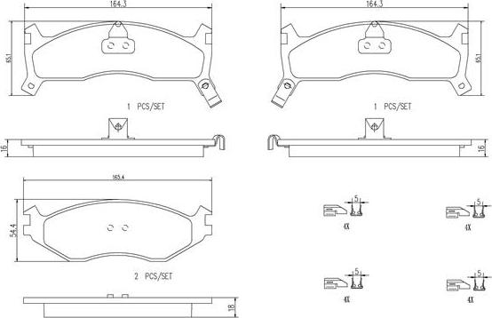 Brembo P11006N - Komplet Pločica, disk-kočnica www.molydon.hr