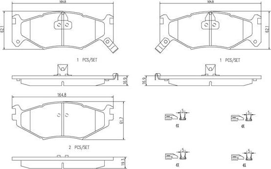 Brembo P11007N - Komplet Pločica, disk-kočnica www.molydon.hr