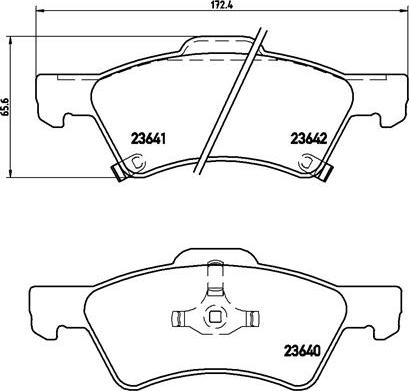 Brembo P 11 015 - Komplet Pločica, disk-kočnica www.molydon.hr