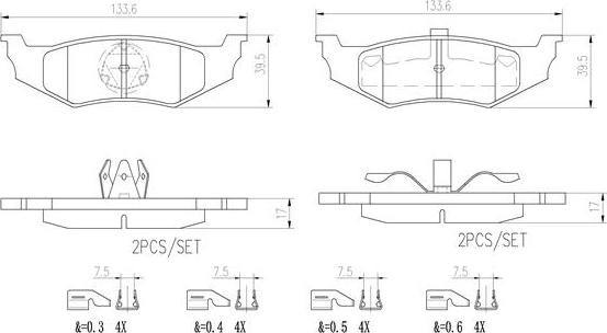 Brembo P11010N - Komplet Pločica, disk-kočnica www.molydon.hr