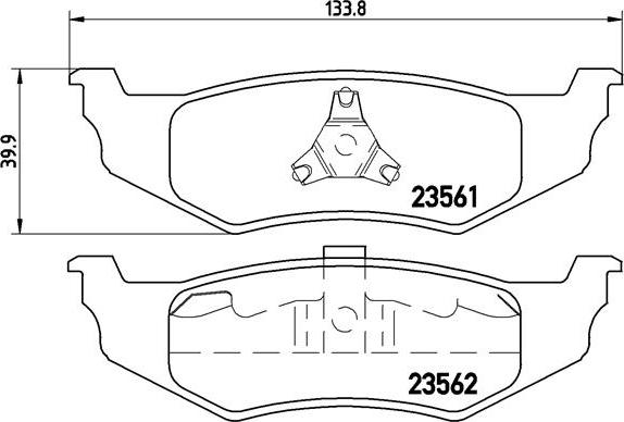 Brembo P 11 010 - Komplet Pločica, disk-kočnica www.molydon.hr