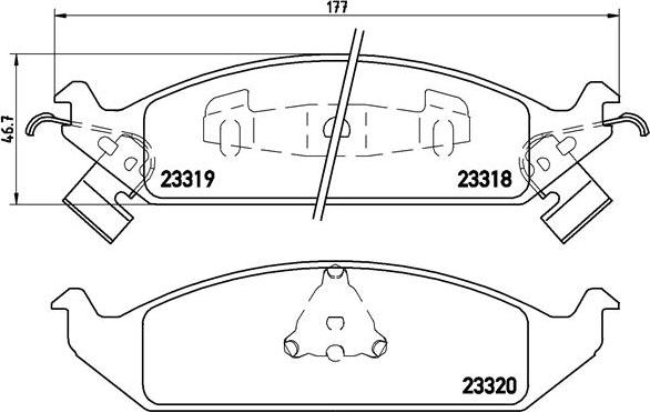 Brembo P 11 011 - Komplet Pločica, disk-kočnica www.molydon.hr