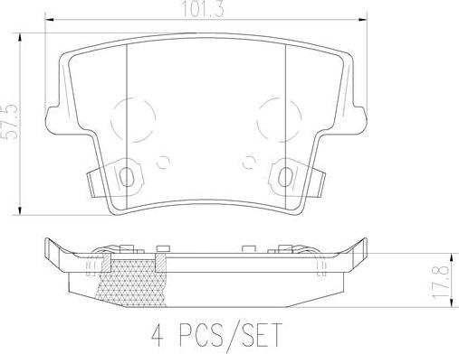 Brembo P11018N - Komplet Pločica, disk-kočnica www.molydon.hr