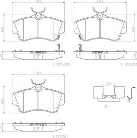 Brembo P11012N - Komplet Pločica, disk-kočnica www.molydon.hr