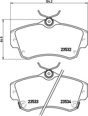 Brembo P 11 012 - Komplet Pločica, disk-kočnica www.molydon.hr