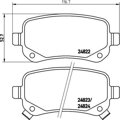 Brembo P 11 021 - Komplet Pločica, disk-kočnica www.molydon.hr