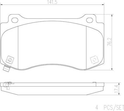 Brembo P11023N - Komplet Pločica, disk-kočnica www.molydon.hr