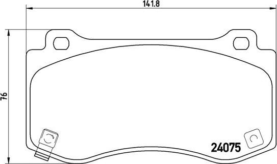 Brembo P 11 023 - Komplet Pločica, disk-kočnica www.molydon.hr