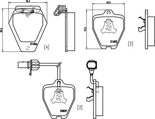 Brembo P 85 096 - Komplet Pločica, disk-kočnica www.molydon.hr