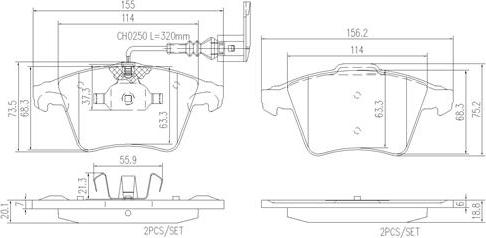 Brembo P85090N - Komplet Pločica, disk-kočnica www.molydon.hr