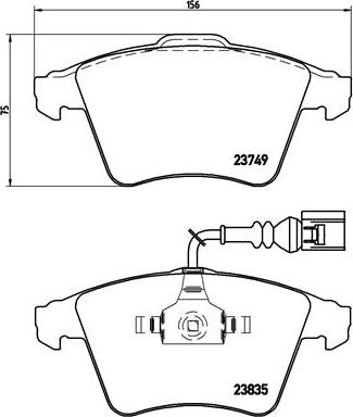 Brembo P 85 090 - Komplet Pločica, disk-kočnica www.molydon.hr