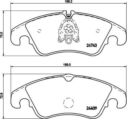 Brembo P 85 098 - Komplet Pločica, disk-kočnica www.molydon.hr