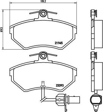 Brembo P 85 044 - Komplet Pločica, disk-kočnica www.molydon.hr